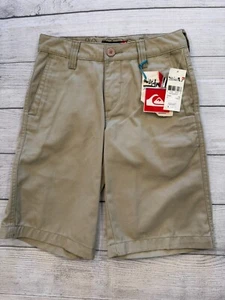 Quiksilver Shorts Kids Youth Boys 25/10 New Khaki Everyday Summer Chinos - Picture 1 of 4