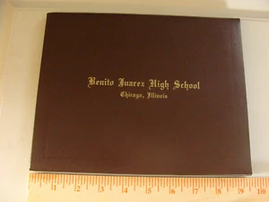 Cubierta de diploma Benito Juárez High School Chicago Illinois cuero sintético - Imagen 1 de 2