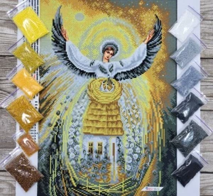Ukraine Kit Bead Embroidery DIY Craft Kit stamped Bead Needlepoint b509 - Picture 1 of 20