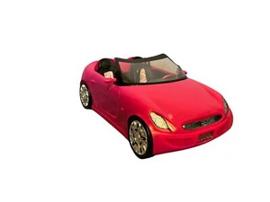 Barbie Glam Convertible Hot Pink Car Mattel Vehicle 2009 R4205 GPS Well Loved - Picture 1 of 10