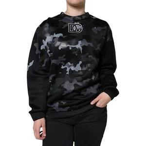 DOLCE & GABBANA Sweater Black Camouflage Roundneck Sweatshirt IT38/US4/XS 830usd - Picture 1 of 9