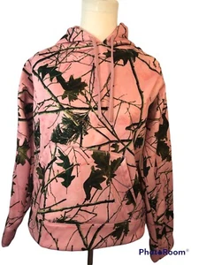 Trailcrest Pink Camoflauge Hooded Sweatshirt Medium Women  - Picture 1 of 9