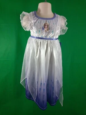 Vestido Disney Frozen II Elsa para niño pequeño (blanco) talla - 2T resistente al fuego  Foto 1 de 4