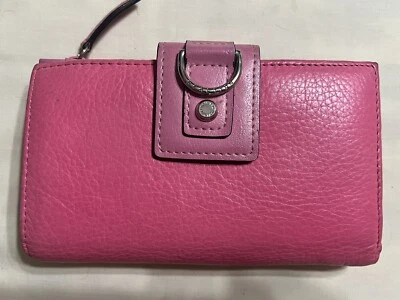 Kenneth Cole Reaction Pink Soft Leather Credit Card  Wallet VTG - Image 1 of 4