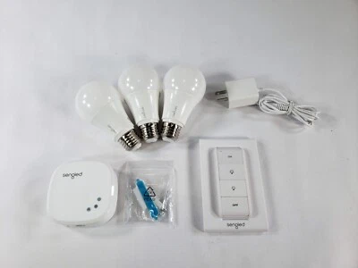 Sengled Color Changing Bulbs 3 Pack Starter Kit with Smart Switch & Hub A19 E26 - Image 1 of 4