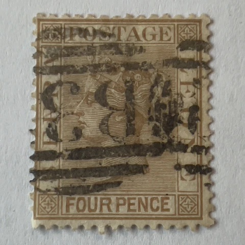1883 SIERRA LEONE 4D QUEEN VICTORIA STAMP WITH B3.. OVAL SON SOTN CANCEL Cover