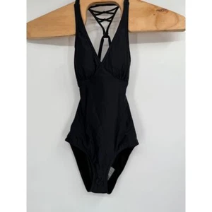 Traje de baño prAna para mujer Atalia de una pieza negro talla XS NUEVO CON ETIQUETAS - Imagen 1 de 8