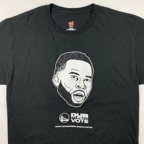 Golden State Warriors Dub The Vote Draymond Green T-Shirt Medium SGA All Star Cover