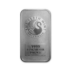 Lingot Argent 1 Once Perth Mint Cygne - Foto 1 di 2