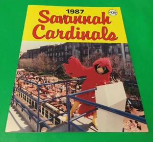SAVANNAH CARDINALS Baseball Game Program South Atlantic League 4/24/87 READ - Picture 1 of 10