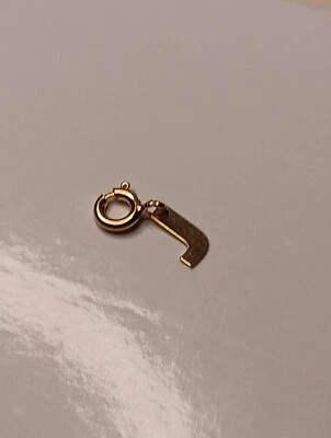 Collar Pulseras Oro Amarillo 18K Inicial "J" Dijes o Colgantes Ligero  Foto 1 de 4