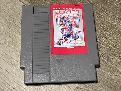 Blades of Steel Classic Series Etiqueta Roja Nintendo Nes Limpio Probado Auténtico Foto 1 de 3