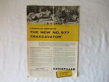 1956 CAT Caterpillar 977 traxcavator print AD 11x7.5"