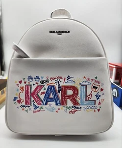 Karl Lagerfeld Paris Backpack NEW MSRP $198 AUTHENTIC - Picture 1 of 4