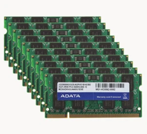 ADATA DDR2 RAM 20GB 10X 2GB PC2-6400S 2RX8 800MHz CL6 1.8V SODIMM Laptop Memory - Picture 1 of 6