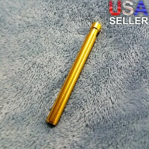 NEW Small Gold One Hitter Smoking Pipe Tobacco Herb Portable Metal Travel Size - Picture 1 of 9