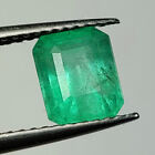 1.55 Ct - Natural Zambian Emerald Octagon Shape Nice Luster Green Gem - 3058