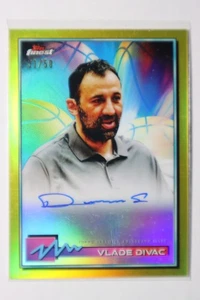 2021 Topps Finest Vlade Divac Auto gold /50 #FA-VD - Picture 1 of 2