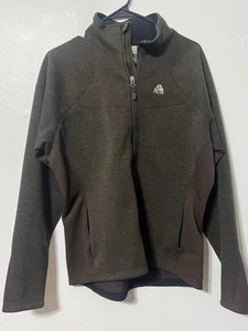 NIKE ACG Damen-Sportjacke Thermo Reißverschluss braun Polyester/Wolle Große L - Bild 1 von 5