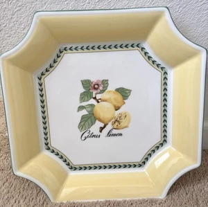 Plato cuadrado poco profundo Villeroy & Boch French Garden Fleurence 12" cítricos - Imagen 1 de 5