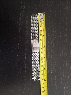 Omega bracelet 18mm stainless steel Beads Of Rice 8220 Needs Repair - Image 1 of 4