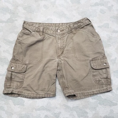 Carhartt Shorts Womens 8 Brown Cargo Pockets Workweaar - Image 1 of 4