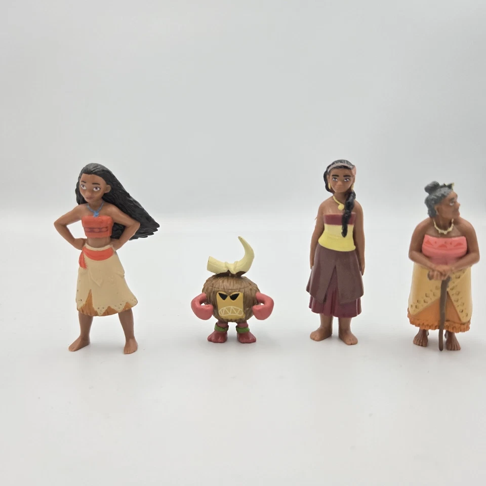 Lote de 4 mini figuras coleccionables Disney Moana adornos para pasteles Foto 1 de 3