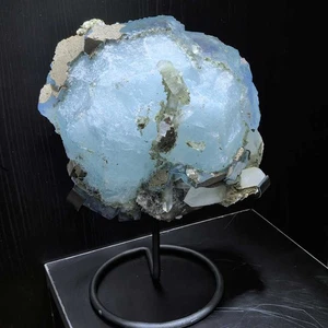 2180g Rare Natural Large particles Blue Fluorite Quartz Crystal Mineral Specimen - Picture 1 of 22