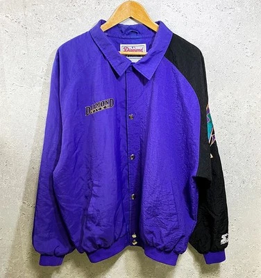 Vintage Arizona Diamondbacks MLB Starter Jacket Purple Mens Size L RARE - Image 1 of 4