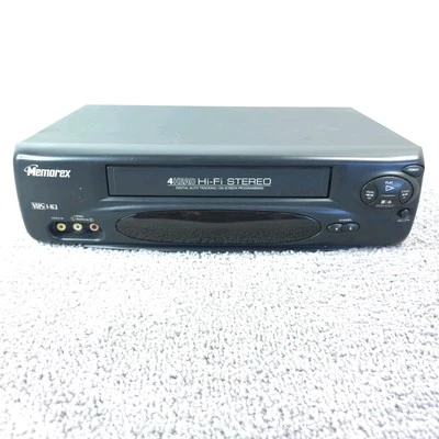 Vintage Memorex VCR Hi-Fi Estéreo VHS Gravador Reprodutor de Fita Sem Controle Remoto Testado Funciona - Imagem 1 de 4