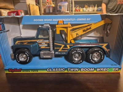1987 Nylint Hard Hat Construction Twin Boom Wrecker No. 866 New In box Vintage - Image 1 of 3