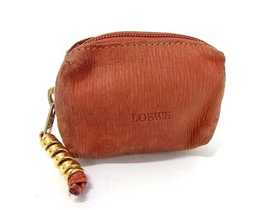 Loewe Velázquez Leather Multi-Case Orange Brown Zip Closure Pouch - Image 1 of 4