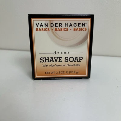 Van Der Hagen Deluxe Shave Soap 2.5 oz Hypoallergenic Shea Butter Bar - Image 1 of 3
