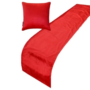 Decorative Bed Runner Red Velvet King Bed Runner - Red Velvet Plush - Picture 1 of 4