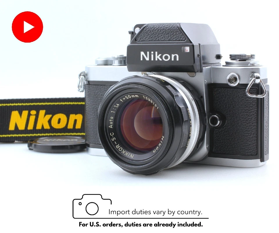 [MINT] Nikon F2 Photomic DP-1 35mm Film Camera S C S.C 50mm f1.4 Lens From JAPAN - Image 1 of 4