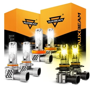 AUXBEAM LED Headlight Hi/Low Fog Light 6500K for Ford F-150 2015-2023 2024 2025 - Foto 1 di 19