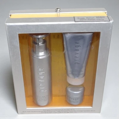 Elizabeth Arden 3 peças Prevage kit conjunto antienvelhecimento tratamento hidratante creme noturno - Imagem 1 de 3