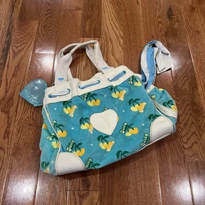 RARE Vintage Juicy Couture Blue & Yellow Cherry Monogram Day Dreamer Bag 💛🦋✨ - Bild 1 von 20
