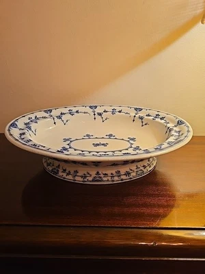 Minton Blue & White Danish Pattern Tall Dish Bowl - Image 1 of 4