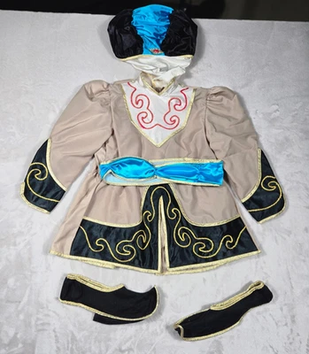 Niños Arabian Nights Sultán Disfraz Sombrero Capa Zapatos Cubiertas Juegos con disfraces Aladdin Foto 1 de 4