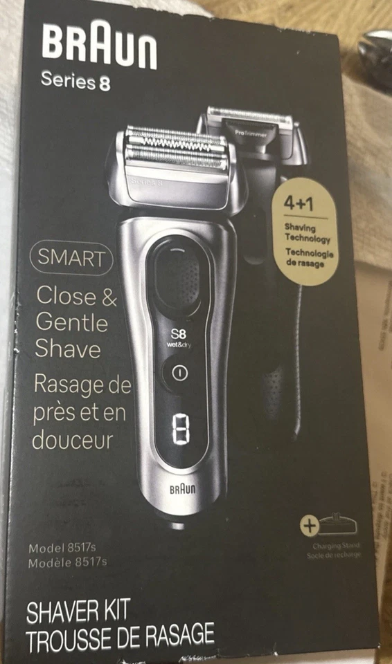 Nuevo BrAun serie 8 smart 4+1 tecnología de afeitado modelo 8517s Foto 1 de 1