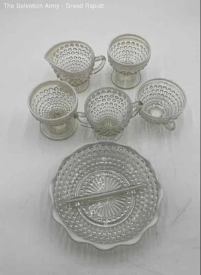 Clear Collectible Kitchen Hobnail Creamer & Sugar Set Lot of Assorted - Image 1 of 4