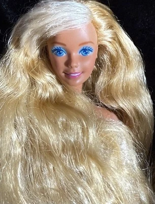 Cabello Rubio/Ojos Azules-Muñeca Barbie Mattel-Doblar Rodillas-Desnudo-R-27 Foto 1 de 4