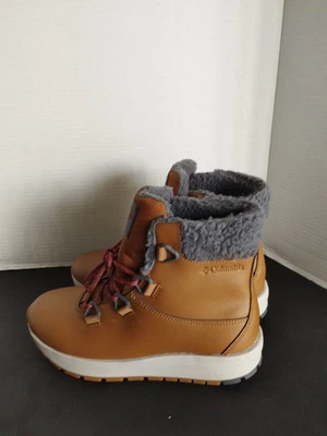 Columbia Moritza Snow Boots Woman Brown Leather BL8835-286 Size 8.5 - Image 1 of 4