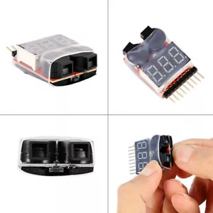 1-8S Buzzer Lipo Alarm Warner Schutz Checker Voltage Buzzer TOP Pieper LED L2W8 - Bild 1 von 11