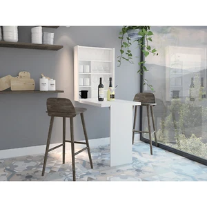 TUHOME Vatta Floating Desk White - Picture 1 of 5