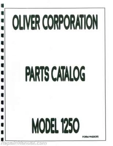 Manual de piezas Oliver 1250 - Imagen 1 de 1