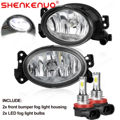Pair LED Fog Light Lamp For Mercedes Benz X164 GL320 GL450 GL550 2007 2008 2009 - Image 1 of 4