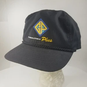 Gymnastics Plus Hat Cap Rope Black Strapback Adjustable Trucker - Picture 1 of 9