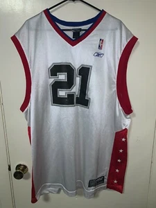 Tim Duncan 21 Spurs 2005 (West) Denver All Star Game Jersey REEBOK size 2XL - Picture 1 of 8